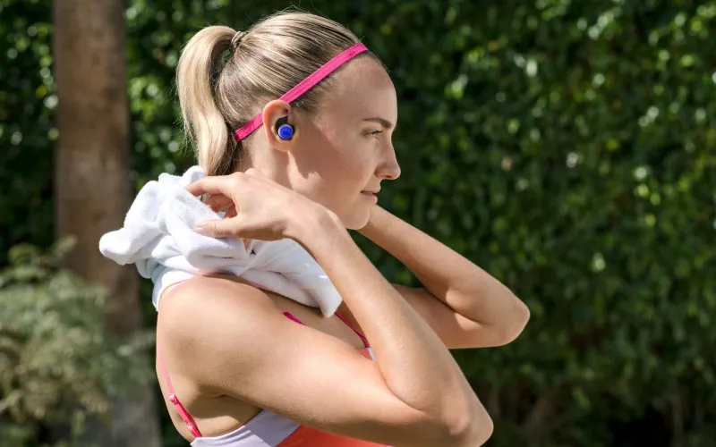Sweatproof & waterproof, so you'll never stress over splashes