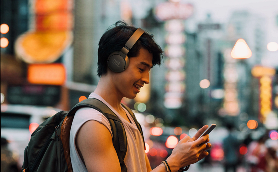 JBL Tune 660NC | Wireless, on-ear, active noise-cancelling headphones.